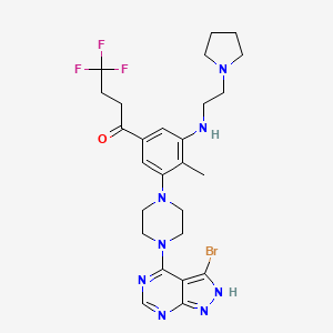molecular formula C26H32BrF3N8O B612136 XL-418 CAS No. 871343-09-8