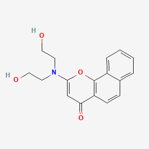 B612161 2-[Bis(2-hydroxyethyl)amino]benzo[h]chromen-4-one CAS No. 69541-04-4