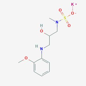 molecular formula C11H17KN2O5S B6121704 potassium {2-hydroxy-3-[(2-methoxyphenyl)amino]propyl}methylsulfamate 
