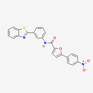 molecular formula C24H15N3O4S B6121743 N-[3-(1,3-benzothiazol-2-yl)phenyl]-5-(4-nitrophenyl)furan-2-carboxamide 