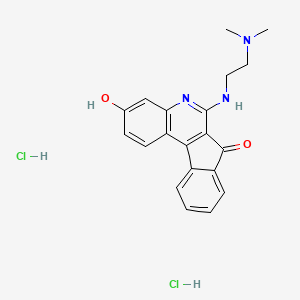 molecular formula C20H21Cl2N3O2 B612182 6-((2-(二甲氨基)乙基)氨基)-3-羟基-7H-茚并(2,1-c)喹啉-7-酮二盐酸盐 CAS No. 174634-09-4