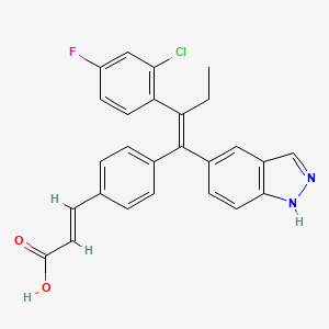 molecular formula C26H20ClFN2O2 B612186 Brilanestrant CAS No. 1365888-06-7