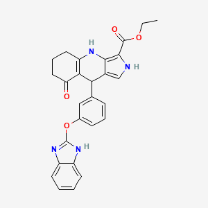 molecular formula C27H24N4O4 B612195 SAR156497 