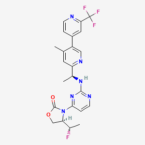 molecular formula C23H22F4N6O2 B612231 IDH-305 CAS No. 1628805-46-8