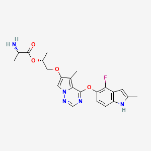 molecular formula C22H24FN5O4 B612237 Brivanib alaninate CAS No. 649735-63-7