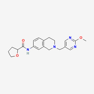 molecular formula C20H24N4O3 B6122402 N-[2-[(2-methoxypyrimidin-5-yl)methyl]-3,4-dihydro-1H-isoquinolin-7-yl]oxolane-2-carboxamide 