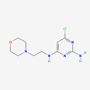 molecular formula C10H16ClN5O B6122476 N-(2-AMINO-6-CHLORO-4-PYRIMIDINYL)-N-(2-MORPHOLINOETHYL)AMINE 