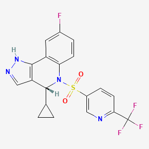 molecular formula C19H14F4N4O2S B612250 Elnd-007 CAS No. 1444006-79-4