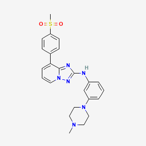 molecular formula C24H26N6O2S B612251 CEP-33779 CAS No. 1257704-57-6