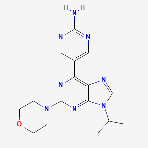 molecular formula C17H22N8O B612255 Desmethyl-VS-5584 CAS No. 1246560-33-7