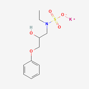 molecular formula C11H16KNO5S B6122590 potassium;N-ethyl-N-(2-hydroxy-3-phenoxypropyl)sulfamate 