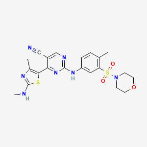 molecular formula C21H23N7O3S2 B612266 CDKI-83 