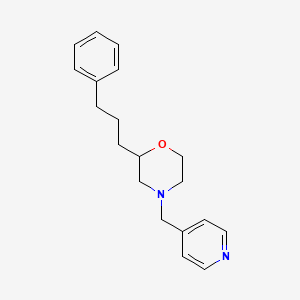 molecular formula C19H24N2O B6122723 2-(3-phenylpropyl)-4-(pyridin-4-ylmethyl)morpholine 