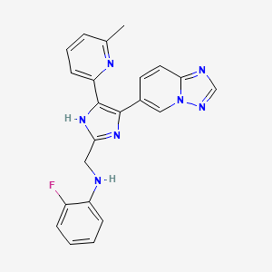 molecular formula C22H18FN7 B612291 Vactosertib CAS No. 1352608-82-2