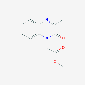 molecular formula C12H12N2O3 B6123057 METHYL 2-[3-METHYL-2-OXO-1(2H)-QUINOXALINYL]ACETATE 