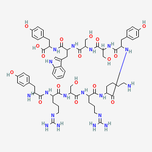 molecular formula C65H90N18O17 B612323 Decapeptide-12 