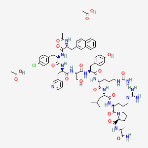 molecular formula C74H100ClN17O18 B612324 Cetrotide CAS No. 130143-01-0