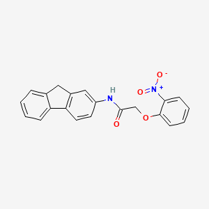 molecular formula C21H16N2O4 B6123368 N-(9H-fluoren-2-yl)-2-(2-nitrophenoxy)acetamide 