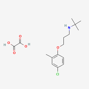 molecular formula C16H24ClNO5 B6123386 N-[3-(4-chloro-2-methylphenoxy)propyl]-2-methylpropan-2-amine;oxalic acid 