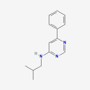 molecular formula C14H17N3 B6123399 N-(2-methylpropyl)-6-phenylpyrimidin-4-amine 