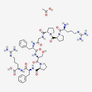 molecular formula C52H77N15O13 B612376 Bradykinin acetate CAS No. 6846-03-3