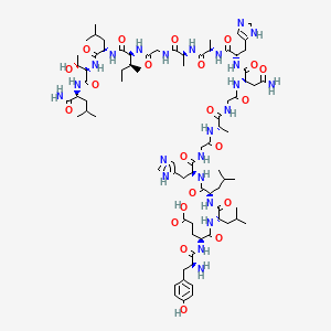 Orexin A (17-33) trifluoroacetate salt H-Tyr-Glu-Leu-Leu-His-Gly-Ala-Gly-Asn-His-Ala-Ala-Gly-Ile-Leu-Thr-Leu-NH2 trifluoroacetate salt