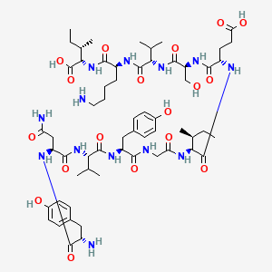molecular formula C60H93N13O18 B612393 pep2-SVKI 