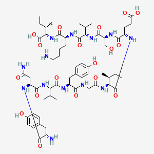 molecular formula C60H93N13O18 B612393 pep2-SVKI CAS No. 328944-75-8