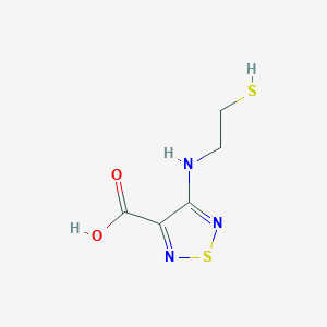 4-(2-sulfanylethylamino)-1,2,5-thiadiazole-3-carboxylic Acid