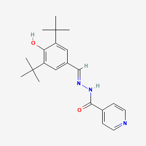 molecular formula C21H27N3O2 B6124230 N'-[(E)-(3,5-di-tert-butyl-4-hydroxyphenyl)methylidene]pyridine-4-carbohydrazide 