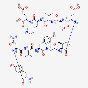 molecular formula C59H89N13O20 B612462 pep2-SVKE 