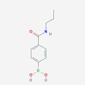 molecular formula C10H14BNO3 B061248 4-(N-Propylaminocarbonyl)phenylboronic acid CAS No. 171922-46-6