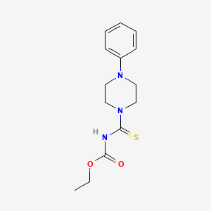 molecular formula C14H19N3O2S B6125182 Ethyl (4-phenyl-1-piperazinyl)carbothioylcarbamate CAS No. 325770-57-8