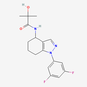 molecular formula C17H19F2N3O2 B6125670 N-[1-(3,5-difluorophenyl)-4,5,6,7-tetrahydroindazol-4-yl]-2-hydroxy-2-methylpropanamide 