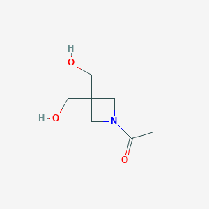 molecular formula C7H13NO3 B061258 1-(3,3-Bis(hydroxymethyl)azetidin-1-yl)ethanone CAS No. 169908-06-9
