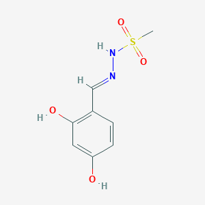 molecular formula C8H10N2O4S B6126124 N-[(E)-(2,4-dihydroxyphenyl)methylideneamino]methanesulfonamide 