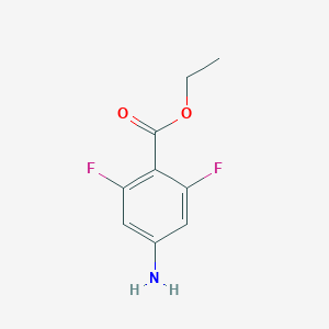 molecular formula C9H9F2NO2 B061264 Ethyl 4-amino-2,6-difluorobenzoate CAS No. 191469-36-0
