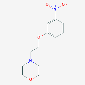 molecular formula C12H16N2O4 B061267 4-[2-(3-Nitrophenoxy)ethyl]morpholine CAS No. 182618-90-2