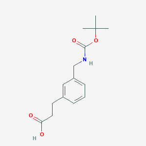 3-(3-(((tert-Butoxycarbonyl)amino)methyl)phenyl)propanoic acid