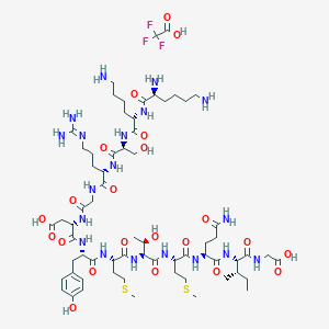 molecular formula C₆₃H₁₀₇N₁₉O₂₀S₂ B612735 Axltide Trifluoroacetate CAS No. 143364-95-8