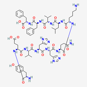molecular formula C₇₁H₉₉N₁₇O₁₆ B612749 H-Tyr-Glu-Val-His-His-Gln-Lys-Leu-Val-Phe-PHE-OH CAS No. 152286-31-2
