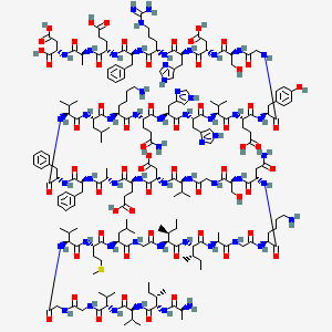 molecular formula C203H311N55O60S B612751 Amyloid beta Peptide (42-1)(human) CAS No. 317366-82-8