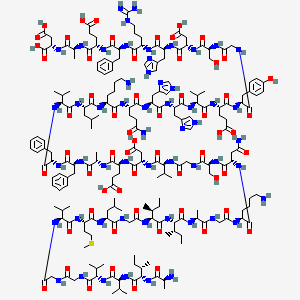 molecular formula C₂₀₃H₃₁₁N₅₅O₆₀S B612751 Amyloid beta Peptide (42-1)(human) CAS No. 317366-82-8