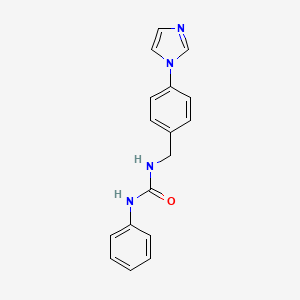 molecular formula C17H16N4O B6127541 N-[4-(1H-imidazol-1-yl)benzyl]-N'-phenylurea 
