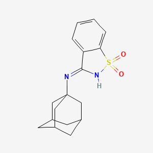 molecular formula C17H20N2O2S B6127631 N-(1-adamantyl)-1,1-dioxo-1,2-benzothiazol-3-amine 