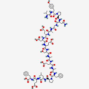 molecular formula C₉₀H₁₂₅N₁₉O₃₂ B612771 H-Val-Tyr-Pro-Asn-Gly-Ala-Glu-Asp-Glu-Ser-Ala-Glu-Ala-Phe-Pro-Leu-Glu-Phe-OH CAS No. 37548-29-1