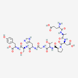 molecular formula C41H57N11O17 B612790 MAGE-1 nonapeptide 