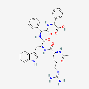 molecular formula C35H40N8O6 B612793 Acetylarginyltryptophyl diphenylglycine CAS No. 1334583-93-5