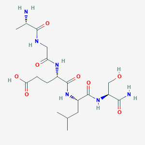 molecular formula C19H34N6O8 B612795 Pentapeptide-31 CAS No. 1232137-75-5