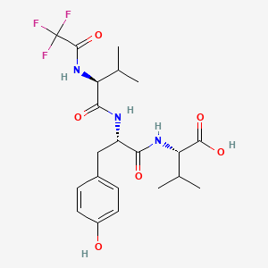 molecular formula C21H28F3N3O6 B612798 Tfa-VAL-TYR-VAL-OH CAS No. 64577-63-5